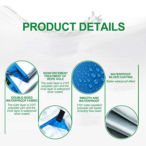 TOPofly 3 m* 3 m waterdichte hangmat regen vliegen tent Tarp voetafdruk camping onderdak gronddoek zonnescherm mat voor… - Image 5