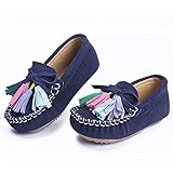 KEESKY Slip-on Flat Oxford Shoes for Toddler Kids Boys Girls Slip-on Casual Sneakers