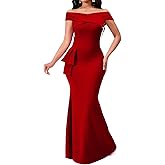 VisiChenup Elegant Formal Dresses for Women Sexy Cocktail Wedding Guest Evening Party Long Maxi Dress