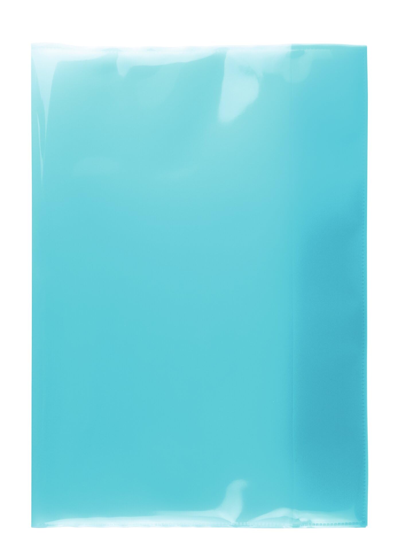HERMA 19603 Notebook Covers A4 Transparent Turquoise Pack of 10 Notebook Covers Made of Durable, Wipe-Clean and Extra Thick Polypropylene Film, Transparent Notebook Cover Set for School Notebooks, — image 1