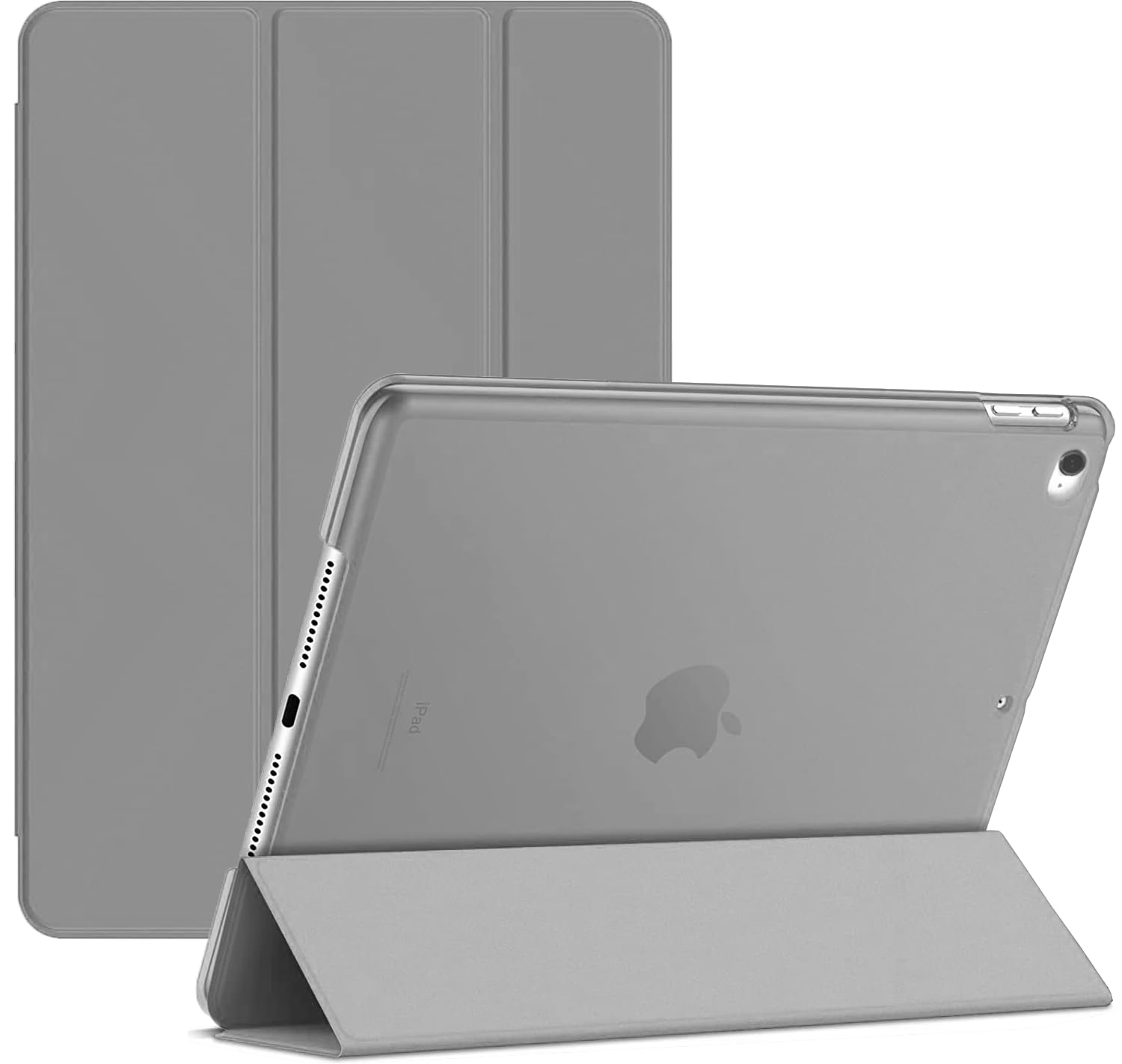 Smart Magnetic Case for Apple iPad Air 1st Generation (2013) 9.7 inch A1474, A1475, A1476 with Auto Sleep/Wake function (Grey)