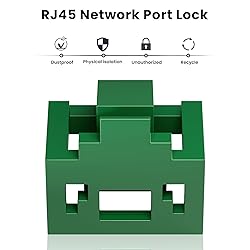 24Pcs RJ45 Port Lock with 2 Keys, ZoeRax Locking