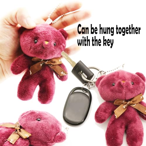 15pcs 4.7' Bear Doll Plush Bulk Bear Doll Pendant for Keychain Small Plush Stuffed Bear Keychain for Birthday Wedding Party Favor Gifts Animals Soft Bears Doll Stuffed Animals Doll