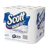 Scott 1000 Sheets Per Roll Toilet Paper, 27 Rolls, Bath Tissue