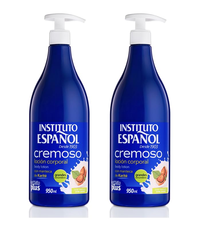 Spanish Cremoso Locion Set of 2- Cremoso Locion Corporal Creamy Moisturizing Lotion 950 ml