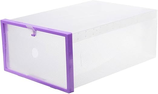 Amazon Com Diffstyle Foldable Clear Plastic Shoe Drawer Box