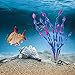 MyLifeUNIT Artificial Seaweed Water Plants for Aquarium, Plastic Fish Tank Plant Decorations 10 PCS (Purple)thumb 4