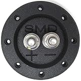 SMD 1 Channel Heavy Duty Speaker Terminal (Stainless) (3/4" PVC Black) (Round)