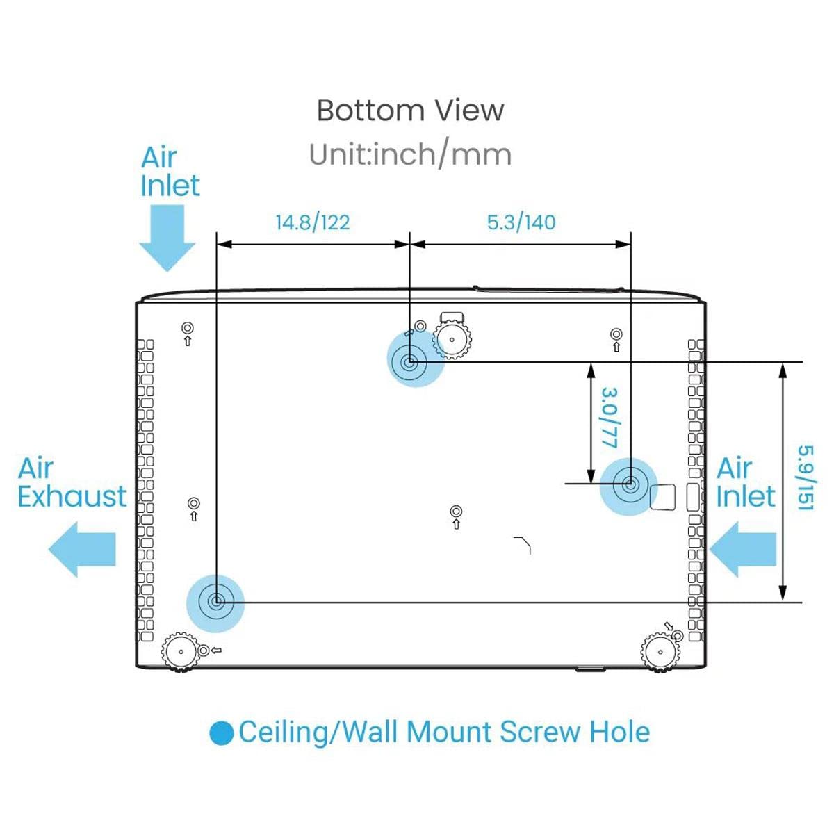 BenQ TH690ST 4LED Short Throw Gaming Projector | 1080p HDR | 2300lm | Game Mode for 8.3ms@120Hz Low Input Lag | Dual HDMI | S/PDIF | 5W*2 Speakers| 2D Keystone | 3D | PS5 | Xbox Series X & S