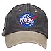 e4Hats.com NASA Insignia Embroidered Washed Two Tone Cap - Black Khaki OSFM