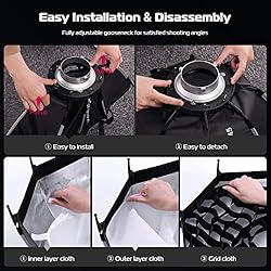 ULANZI Parabolic Softbox Quick Release - Compatible