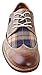 Ferro Aldo Julian MFA19266APL Mens Casual Plaid Wing Tip Perforated Mid -Top Brogue Oxford Dress Shoes – Brown, Size 11