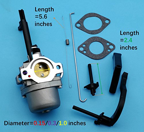 Tuzliufi Replace Carburetor Carb Briggs and Stratton B&S B & S Coleman Powermate 5000 5550 6200 8550 6250 10HP Craftsman 5600 8600 Troy-Bilt Generator 591378 694952 695328 695330 695918 695919 Z11