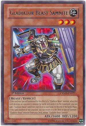 Yu-Gi-Oh! - Gladiator Beast Samnite (CRMS-EN027) - Crimson Crisis - 1st Edition - Rare