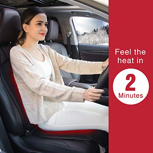 Snailax Heated Car Seat Cushion Heated Seat Cushion with 2 Levels 2