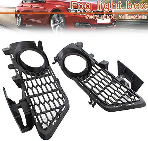 Remaxm car fog lights Bezel,1 Pair Front Bumper Fog Lamp Bezel Grills Accessories for BMW 3 Series F30 13-15