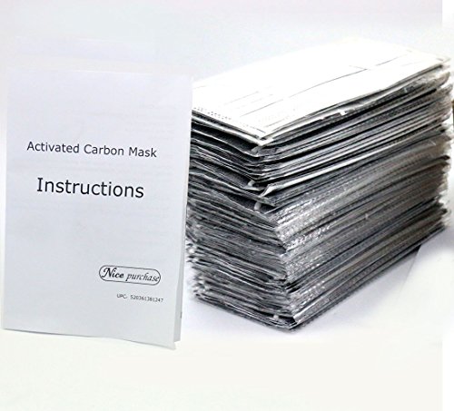 Nice purchase Four Layer Disposable Charcoal Activated Carbon Mask Filter Antivirus Bacteria - 100 Pieces (Each Piece Is Individually Packed)