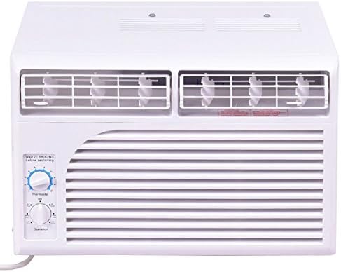 CHOOSEandBUY 5000 BTU 115V Window-Mounted Air Conditioner w/Mechanical Control Desktop Home System Space Small Office