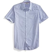 Goodthreads Men's Short-Sleeve Horizontal Stripe Shirt