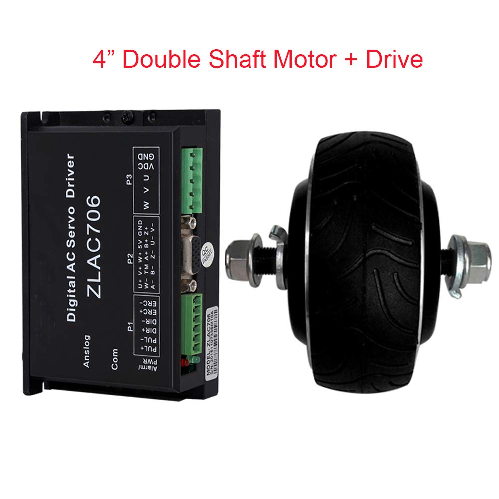 TOAUTO 4" Electric Wheel Hub Motor 24V 100W Electric Scooter Hub Servo Motor with Brake for Robot AG