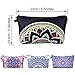 BBTO 4 Pieces Makeup Bag Waterproof Toiletry Pouch Cosmetic Bag with Mandala Flowers Patterns, 4 Styles