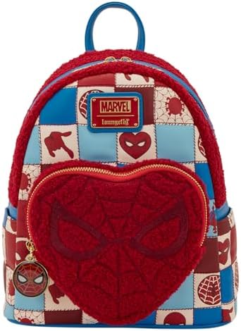 Amazon.com | Loungefly Marvel Spider-Man into the Spider-Verse All Over  Print Pink Exclusive Mini Backpack | Casual Daypacks