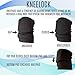 nahdeh Silicone Knee Pads (Black, Medium)