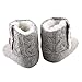LIVEBOX Baby Cotton Knit Premium Soft Sole Anti-Slip Mid Calf Warm Winter Infant Prewalker Toddler Boots (S: 0~6 months)