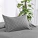 Duvet Cover Set with Zipper Closure-Grey Diamond Pattern, Twin (66