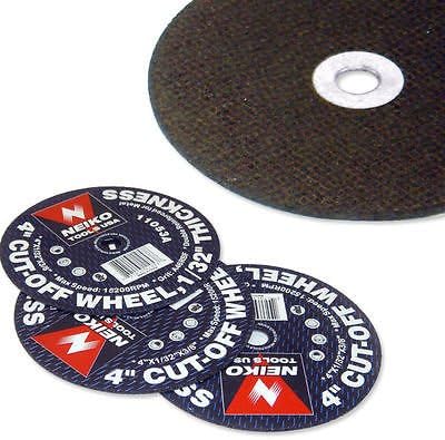 20pc Cutoff Wheels 4" X 1/32" X 3/8" Inch Disc for Cutting Hard Steel Metal