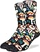 Good Luck Sock Men's Mushrooms Socks, Adult, Shoe Size 8-13