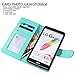 LG G Stylo Case, LG G4 Stylus Case, Style4U Premium PU Leather Stand Wallet Case with ID Credit Card/Cash Slots for LG G Stylo/LG G4 Stylus LS770 + 1 Stylus [Mint Green]