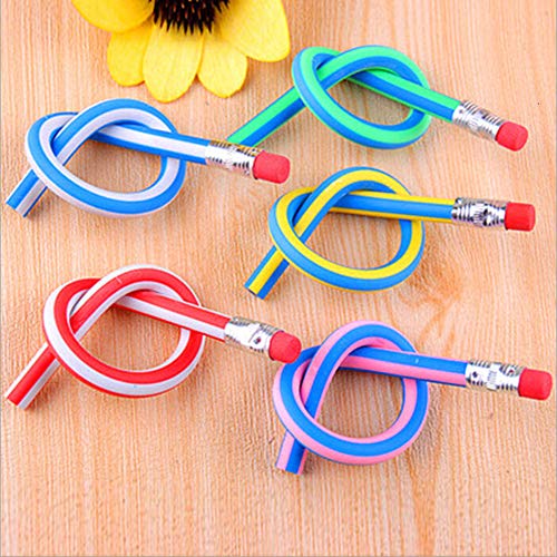 35 PCS Flexible Soft Pencil Magic Bend Pencils with Eraser For Kids Students Gift - Great Fun To Play With