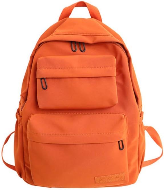 Student Backpack, Women's Waterproof Nylon Backpack, MultiPocket