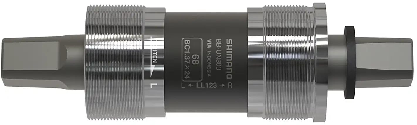 SHIMANO BB-UN300 bottom bracket British thread, 68-117.5 mm, EBBUN300B17X, silver