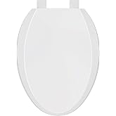 PROFLO PFTSHEC2000 Elongated Closed-Front Toilet Seat with Quick Release and Lid - White