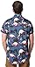 BROOKLYN ATHLETICS Men's Hawaiian Aloha Shirt Vintage Casual Button Down Tee