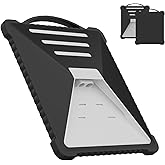 Mwin Starlink Mini Protective Cover - Waterproof & Scratch-Resistant Starlink Mini Accessories Silicone Case, Portable Protector with Wavy Edge Design for Satellite Antenna, Perfect for RV (Black)