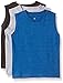 American Hawk Little Boys' Toddler 3 Piece Pack Muscle T-Shirt, Marled Royal/Charcoal/Heather Grey, 3T