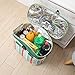 AILELAN Picnic Basket, 26L Large Size Insulated Picnic Basket - BBQ Meat Drinks Cooler Bag - Folding Collapsible Cooler Basket for Family Vacations Parties Outdoor Travel, Keep Food Cold Storage