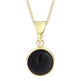 14K Gold Gemstone Necklace for Women - Solid Gold Necklace - Gemstone Pendant - Gold Pendant Necklace - Dainty Gold Necklaces - Birthstone Necklace for Women - Gemstone Jewelry for Women