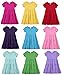 City Threads Girls Super Soft Cotton Short Sleeve Tiered Summer Dress Party Play