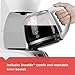 BLACK+DECKER 12-Cup Programmable Coffeemaker with Glass Carafe, White, DLX1050W