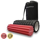 HealthyLifeStyle Foam Roller, 2 in 1 Deep Tissue Massage AccuPoint Roller with Carrying Case