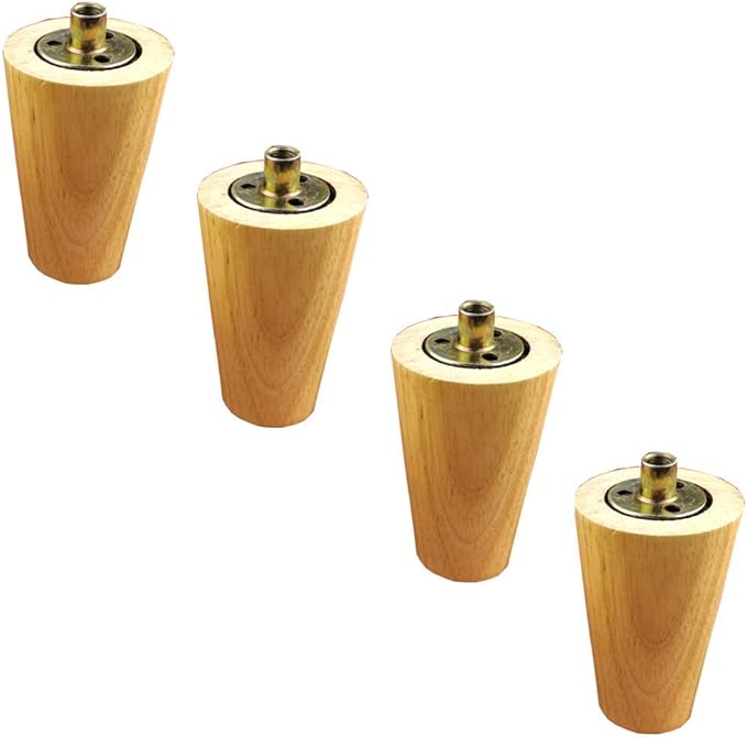 Pie De Madera Maciza Soporte para Pie De Armario Pie De Tronco Cónico