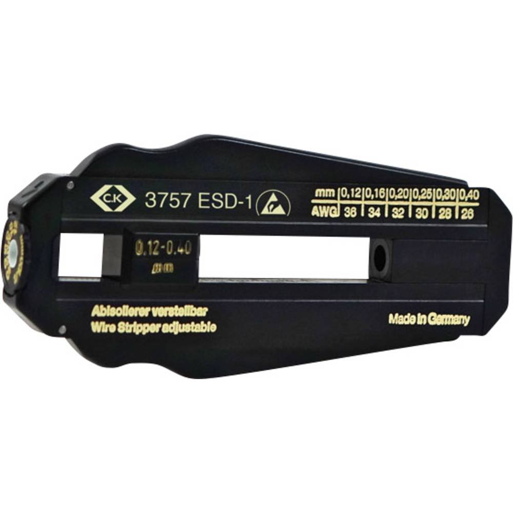 C.K T3757ESD 1 0.12-0.40 mm Adjustable Wire Stripper