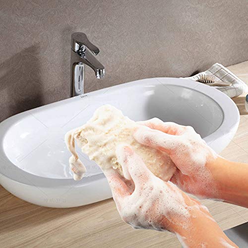 MOMSIV Exfoliating Soap Bags for Shower, 5 Pack Natural Ramie Soap Saver Pouch Homemade Soap Mesh Bag with Drawstring