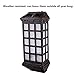 Solar Lights Outdoor, HUIHONG Outdoor Fence Lights, Wireless Waterproof LED Solar Lights for Porch,Patio,Yard,Garden,Walkways, Outside Wall with Light Sensor Auto On/Off(2 Pack)