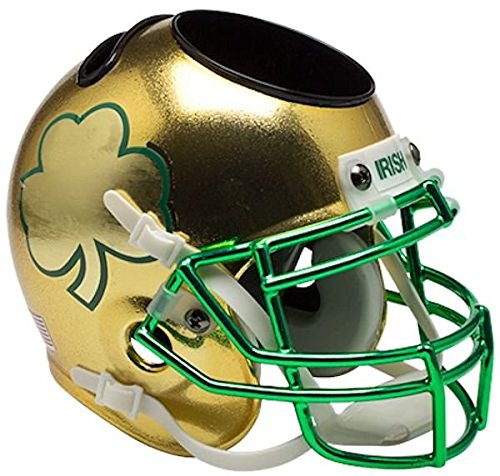 Schutt NCAA Notre Dame Fighting Irish Unisex NCAA Notre Dame Fighting Irish Football Helmet Desk Caddyncaa Notre Dame Fighting Irish Football Helmet Desk Caddy, Shamrock Game Alt, N