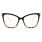 FEISEDY Oversized Cat Eye Glasses Frame Blue Light Blocking Eyewear for Women B2589